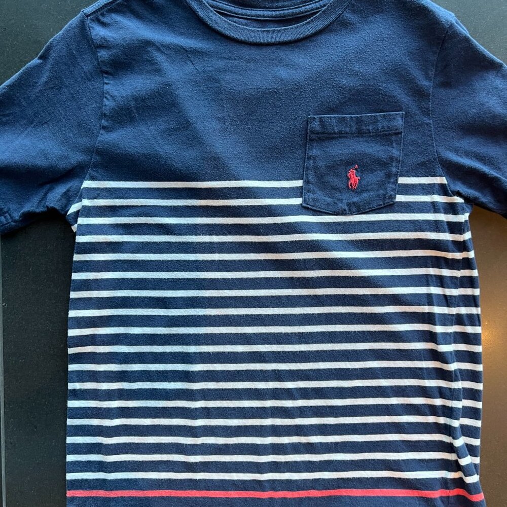 Polo Ralph Lauren cotton jersey crewneck tee. Boys size M(10-12) 150. Cotton Jer